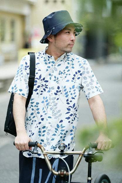 20/20 スタンドカラー半袖シャツ