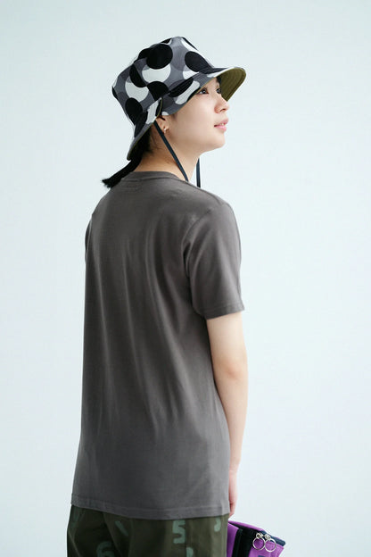 半袖 ポケットTシャツ[5.0]／チャコール昆（こん）