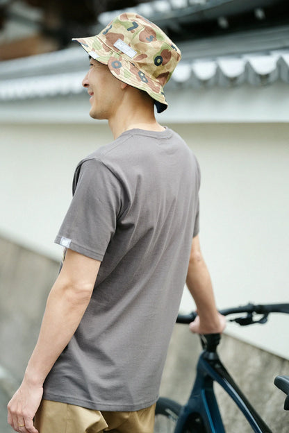 半袖 ポケットTシャツ[5.0]／チャコール昆（こん）